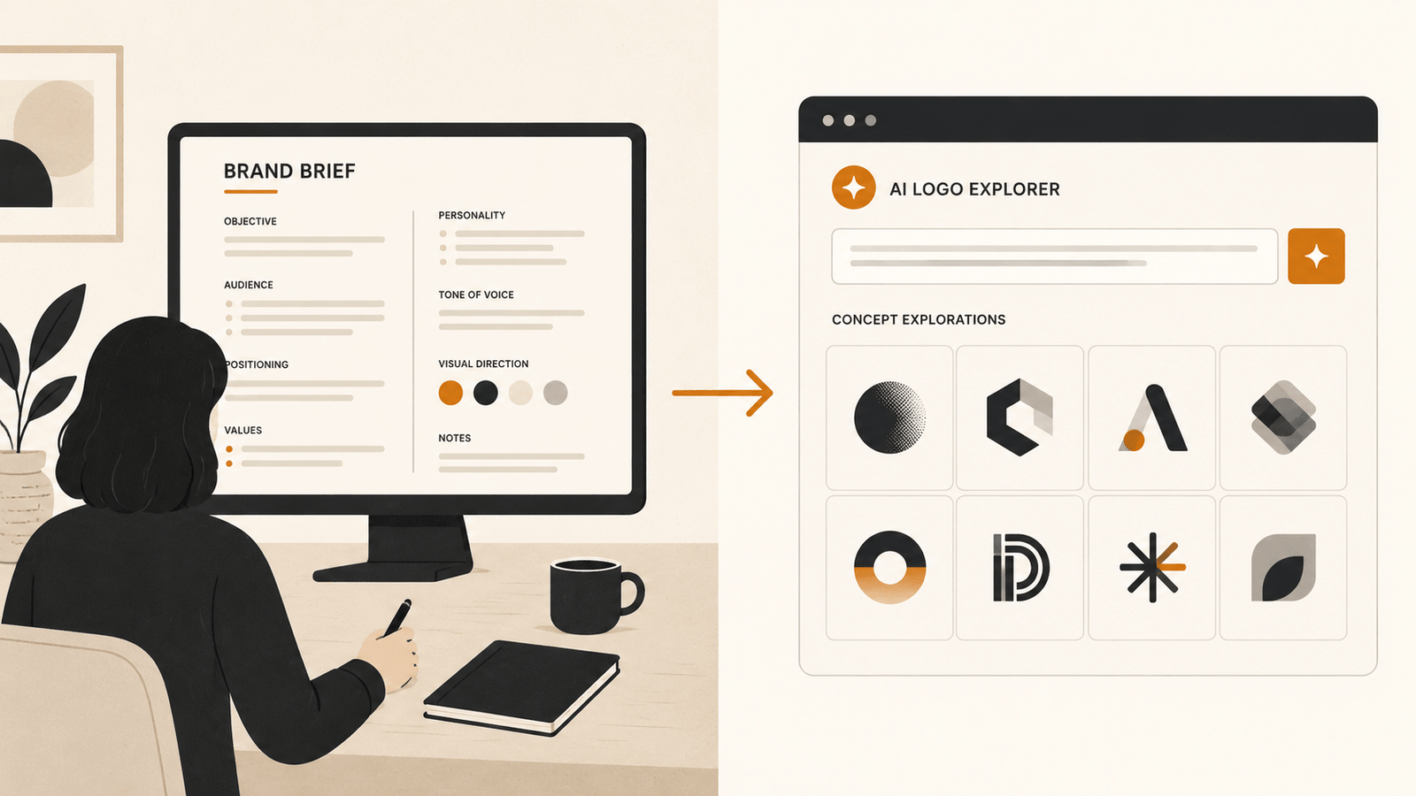 Strategic use of AI in branding starting from a clear brand brief