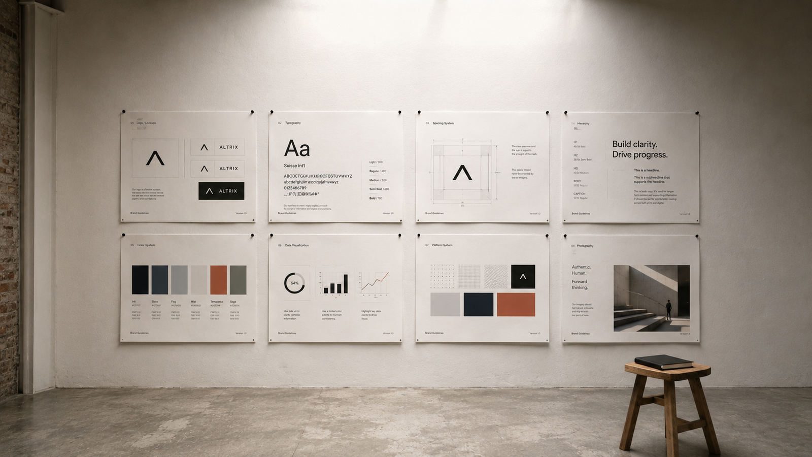 brand identity design process visual identity system